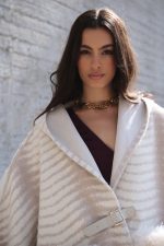 Κάπα Με Γούνα Και Suede Λεπτομέρειες Διπλής Όψης “Sahara”