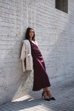 Κάπα Με Γούνα Και Suede Λεπτομέρειες Διπλής Όψης “Sahara”