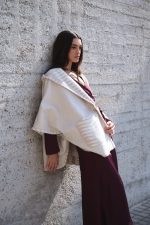 Κάπα Με Γούνα Και Suede Λεπτομέρειες Διπλής Όψης “Sahara”
