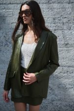 Σακάκι Δερματίνη Λαδί “Verde”