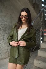 Σακάκι Δερματίνη Λαδί “Verde”