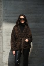 Χακί Bomber με Καφέ Κοτλέ Γιακά “Sloane” (Copy)