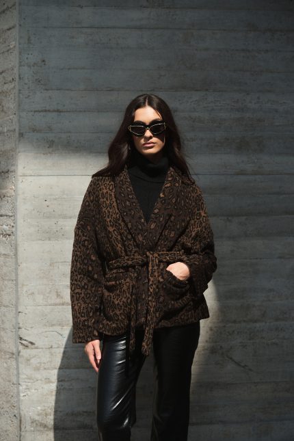 Χακί Bomber με Καφέ Κοτλέ Γιακά “Sloane” (Copy)