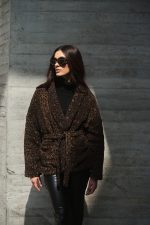 Χακί Bomber με Καφέ Κοτλέ Γιακά “Sloane” (Copy)