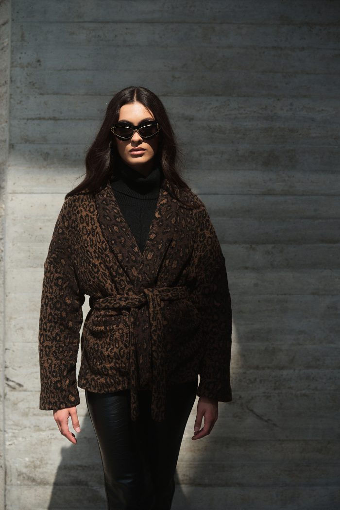 Χακί Bomber με Καφέ Κοτλέ Γιακά “Sloane” (Copy)