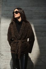 Χακί Bomber με Καφέ Κοτλέ Γιακά “Sloane” (Copy)
