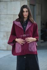 Κάπα Double Face Μπορντό “Odette”