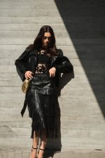 Τζάκετ Δερματίνη Μαύρο “Rhea”