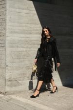 Τζάκετ Δερματίνη Μαύρο “Rhea”