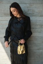 Τζάκετ Δερματίνη Μαύρο “Rhea”
