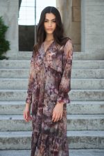Φόρεμα Maxi Εμπριμέ Μουσελίνα “Iris”