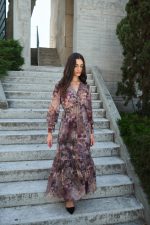 Φόρεμα Maxi Εμπριμέ Μουσελίνα “Iris”