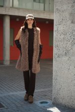 Γιλέκο Faux Fur Καφέ Ζεβρέ “Mocha Soul”