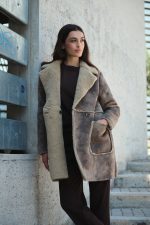 Σουέτ Παλτό με Εσωτερική Γούνα Προβατάκι “Aspen”