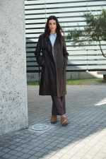 Καμπαρντίνα Δερματίνη Καφέ “Selene”