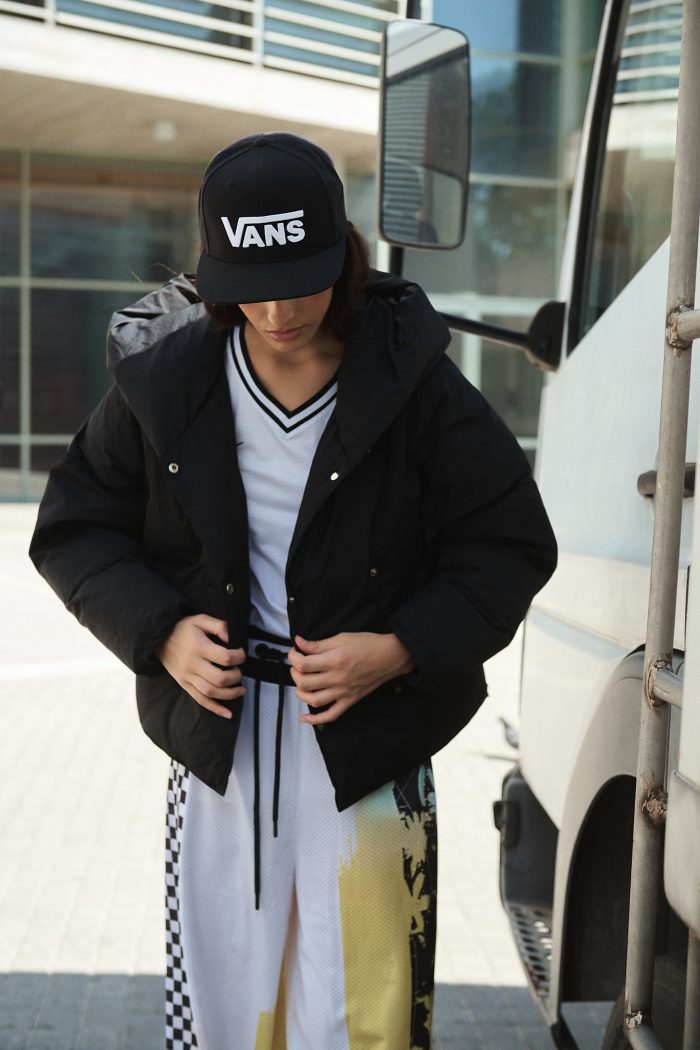 Μαύρο Κοντό Puffer Jacket “Urban”