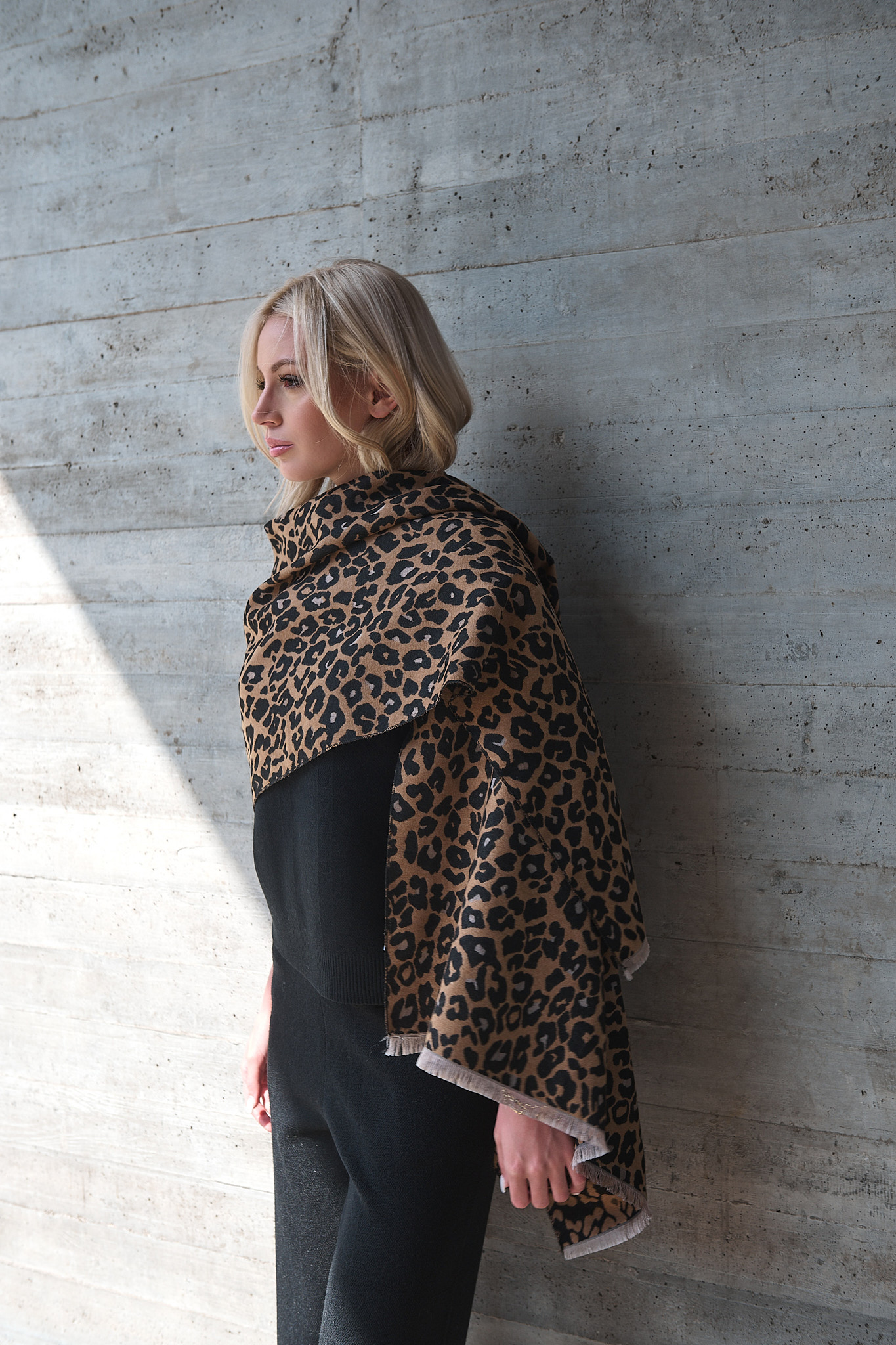 Κασκόλ Animal Print σε Καφέ Τόνο “Zahara” Κασκόλ Animal Print σε Καφέ Τόνο “Zahara”