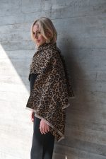Κασκόλ Animal Print σε Καφέ Τόνο “Zahara”