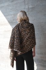 Κασκόλ Animal Print σε Καφέ Τόνο “Zahara”