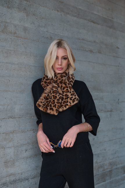 Γούνινο Γουνάκι Λαιμού Λεοπάρ “Savannah”