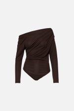 Κορμάκι Σοκολατί Draped “Selene”