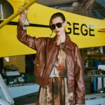 Bomber Jacket Δερμάτινο Καφέ “Falcon”