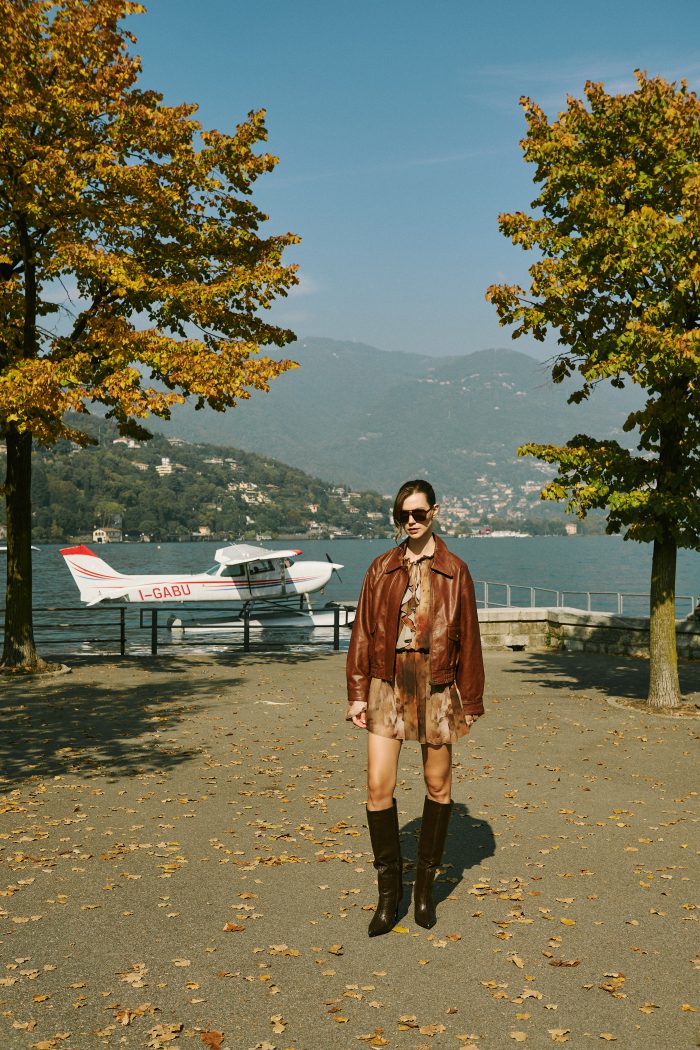 Bomber Jacket Δερμάτινο Καφέ “Falcon”