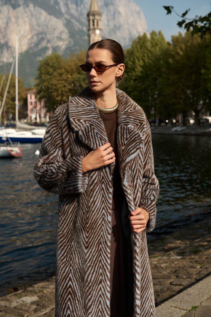 Παλτό Zebra Faux Fur “Zephyr”