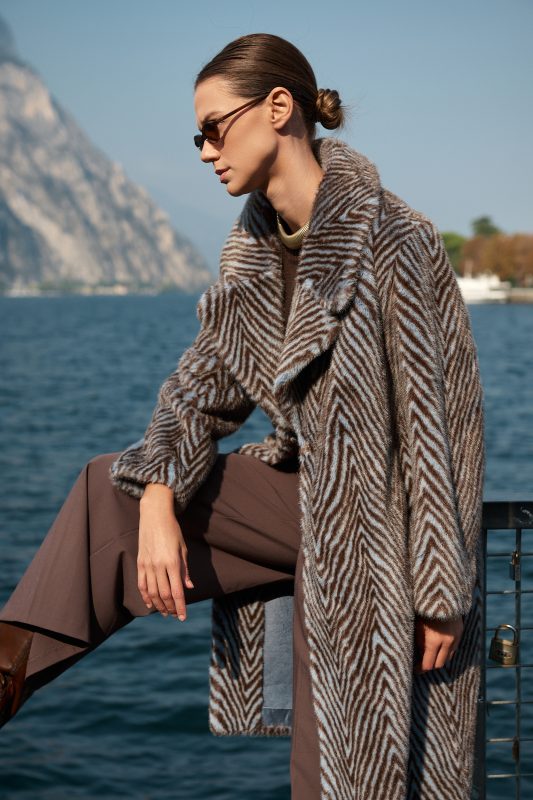 Παλτό Zebra Faux Fur “Zephyr”