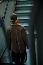 Τζάκετ Καφέ Καπαρντίνα Με Κοτλέ Γιακά “Sparrow”