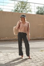 Πλεκτή Ροζ Ζακέτα “Blush”