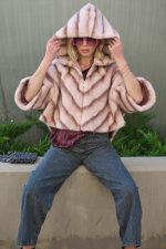 Κάπα Faux Fur Με Κουκούλα “Rosella”