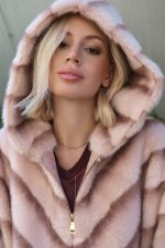 Κάπα Faux Fur Με Κουκούλα “Rosella”