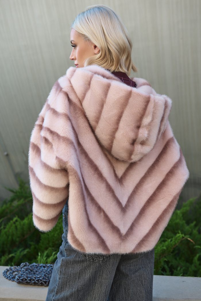 Κάπα Faux Fur Με Κουκούλα “Rosella”