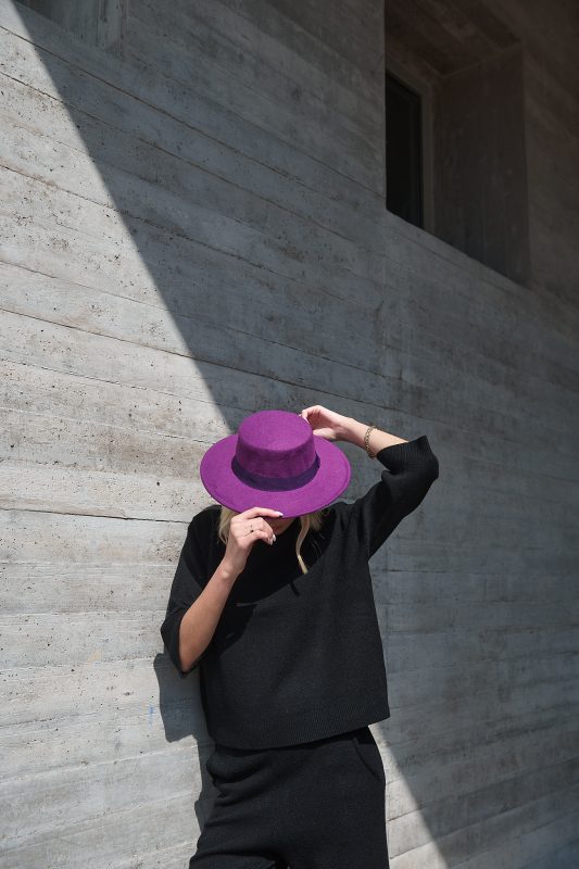 Καπέλο Mωβ “Iris”