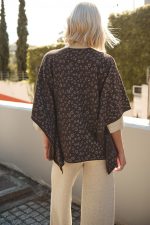 Πλεκτό poncho εοπάρ “Lynx”