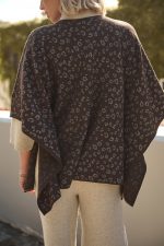 Πλεκτό poncho εοπάρ “Lynx”