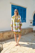 Καφτάνι “Mediterranean Lemon” με Boho Αισθητική