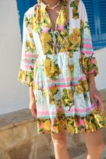 Καφτάνι “Mediterranean Lemon” με Boho Αισθητική