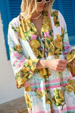 Καφτάνι “Mediterranean Lemon” με Boho Αισθητική