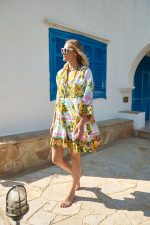 Καφτάνι “Mediterranean Lemon” με Boho Αισθητική