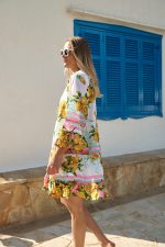 Καφτάνι “Mediterranean Lemon” με Boho Αισθητική