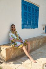 Καφτάνι “Mediterranean Lemon” με Boho Αισθητική