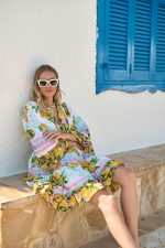 Καφτάνι “Mediterranean Lemon” με Boho Αισθητική