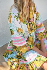 Καφτάνι “Mediterranean Lemon” με Boho Αισθητική