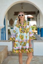 Καφτάνι “Mediterranean Lemon” με Boho Αισθητική