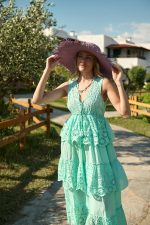 Φόρεμα Maxi Δαντέλα Βεραμάν “Imany”