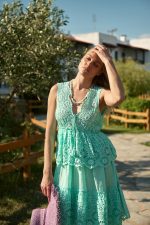 Φόρεμα Maxi Δαντέλα Βεραμάν “Imany”