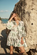 Φόρεμα Tropical Print “Calathea”