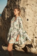 Φόρεμα Tropical Print “Calathea”